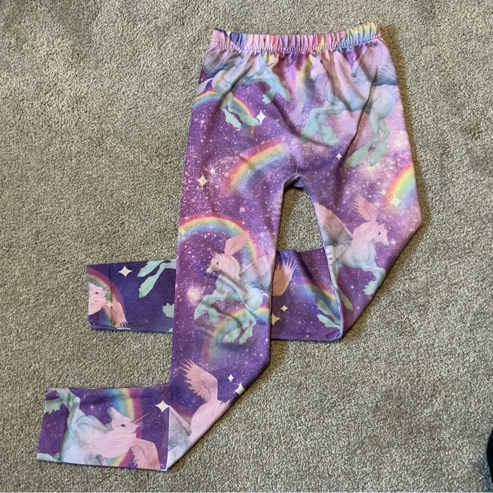 Girl’s Rainbow Unicorn Leggings